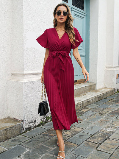 Grünes wickelkleid - laura