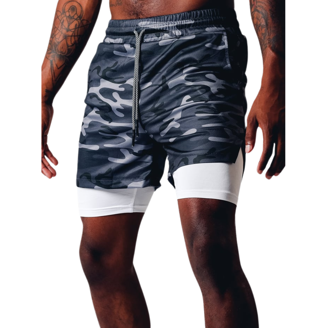 2-in-1 Sommer-Sportshorts für Herren – Felix