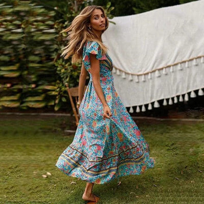 Veronica™ - Maxikleid mit hohem Schlitz