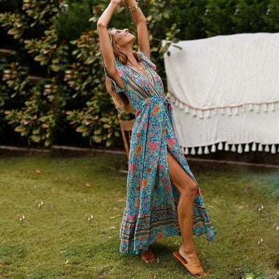 Veronica™ - Maxikleid mit hohem Schlitz