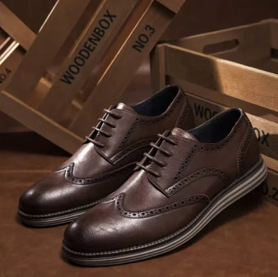 Dennis - Vegane Lederschuhe mit Wingtip-Sohle für Männer