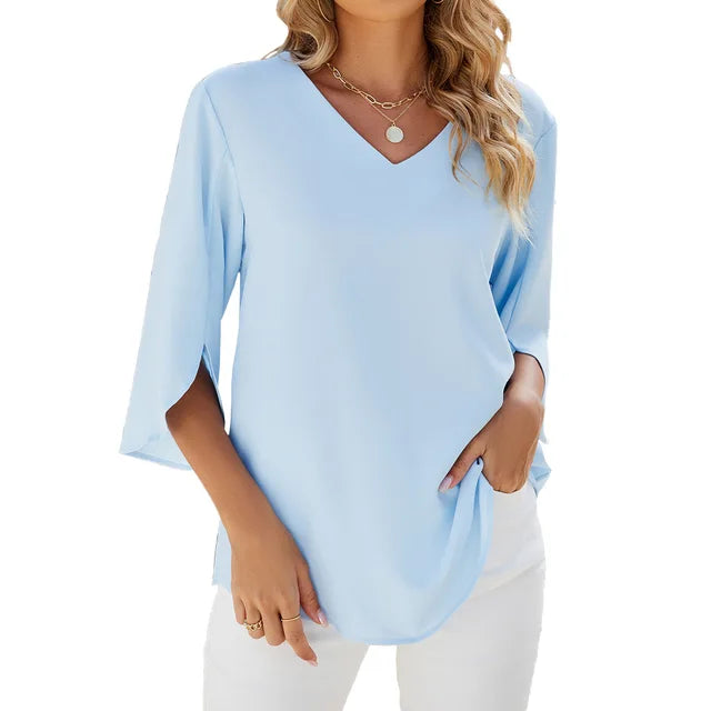 Cara™ | Bluse mit V-Ausschnitt