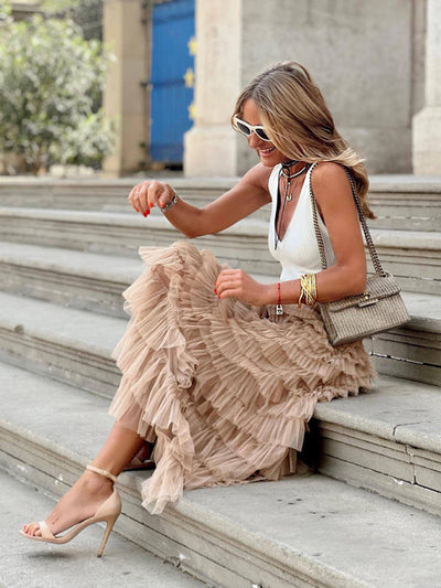 Averie | Maxirock aus Tüll in Schichten