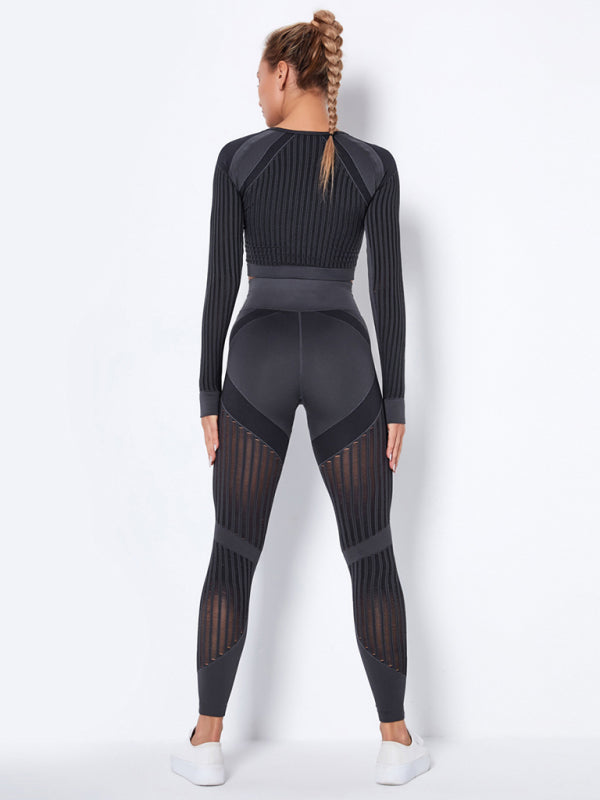 Lea | Nahtloses 2-teiliges Sportset mit Struktur-Design