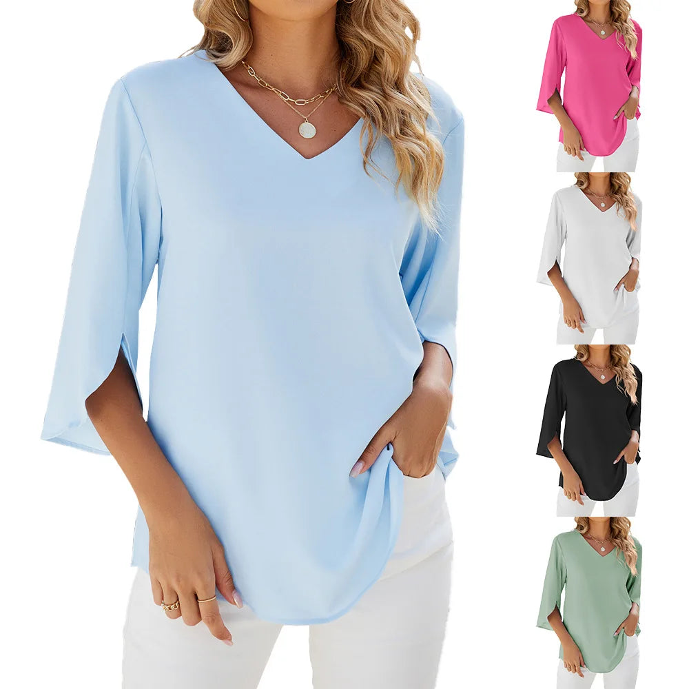 Cara™ | Bluse mit V-Ausschnitt