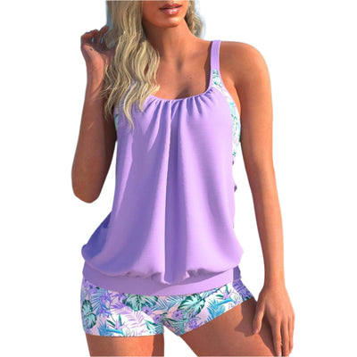 SummerBloom Damen Zweiteiliges Tankini-Set