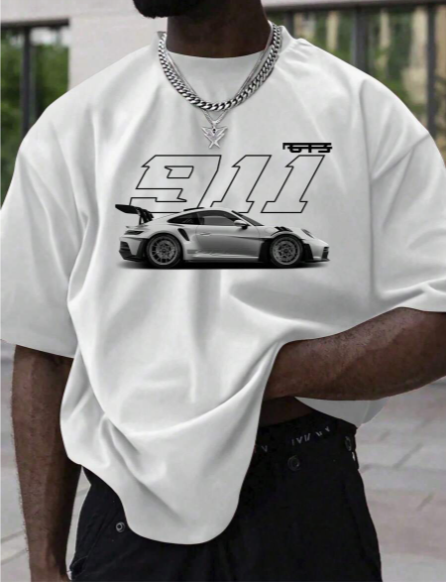 Martin - T-shirt mit Sportwagen-Aufdruck