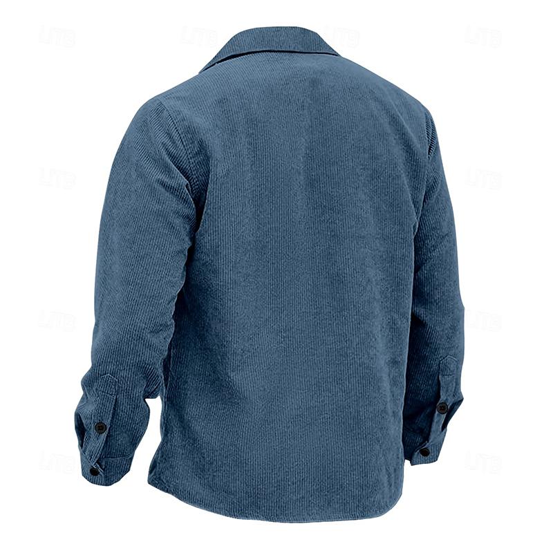 Geknöpfte Jacke mit Kragen für Herren