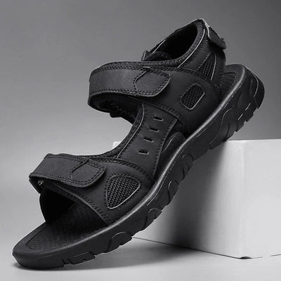 Evander - Rutschfeste Sandalen mit Haken und Ösen für Männer