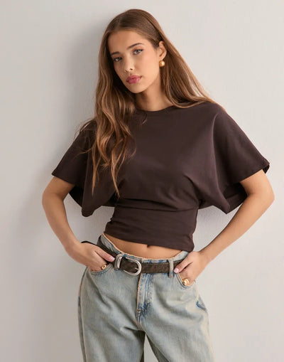 Oversized T-Shirt mit weiten Ärmeln – Premium Baumwolle, Relaxed Fit