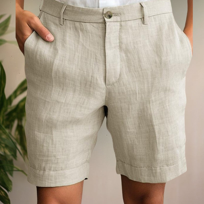 Sommer-Leinen-Shorts für Herren