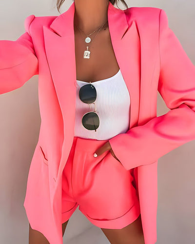 Blazer und Shorts Set für Damen