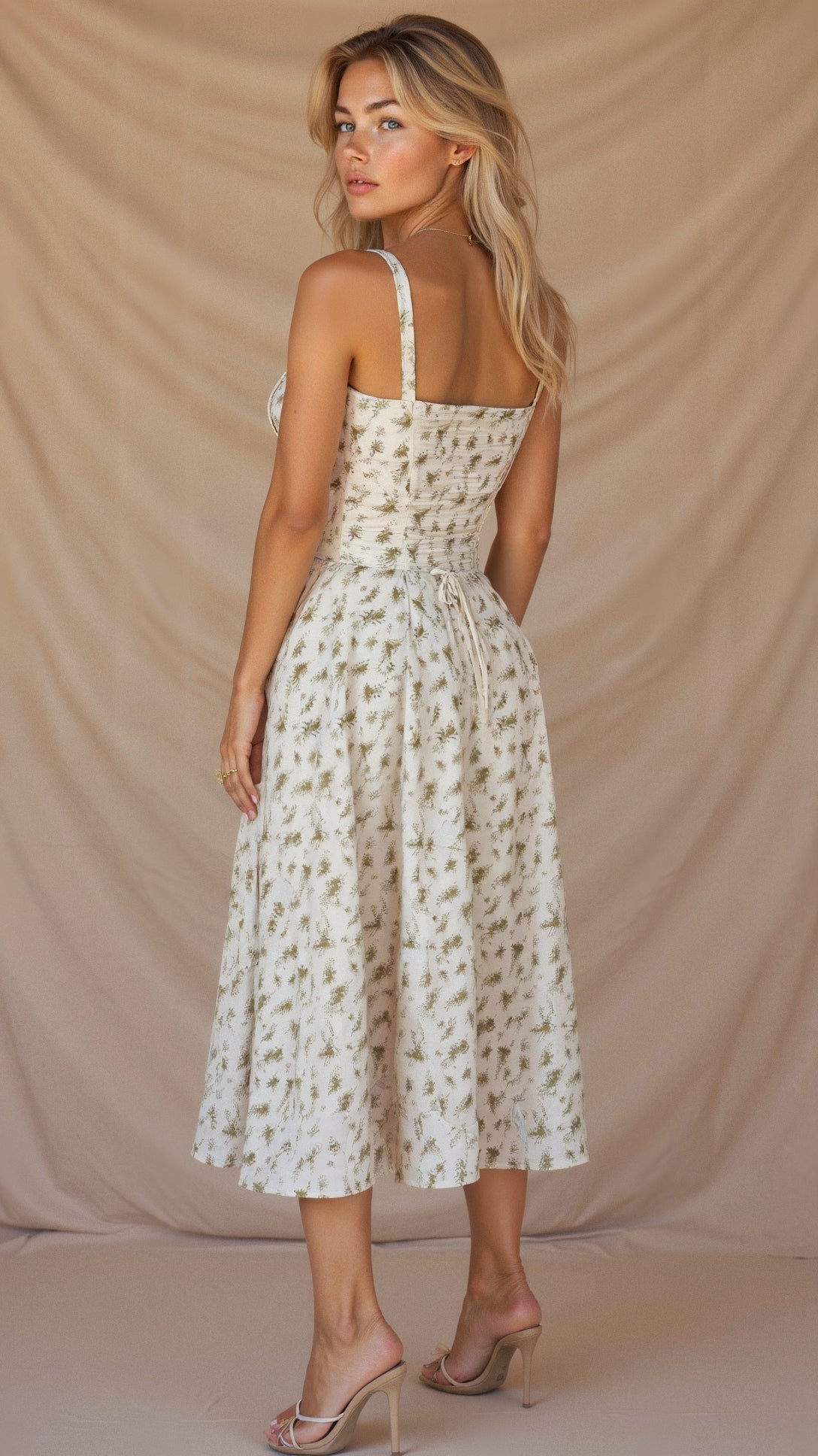 Arabella Tailliertes Damenkleid mit Schnürung und Herzausschnitt