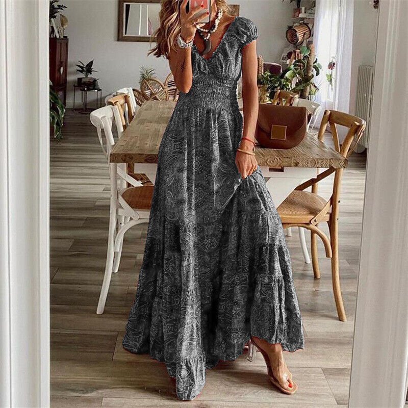 Boho Maxikleid für Damen