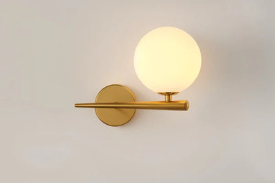 Moderne Kugel Wandleuchte – Elegante LED Wandlampe im Gold Design