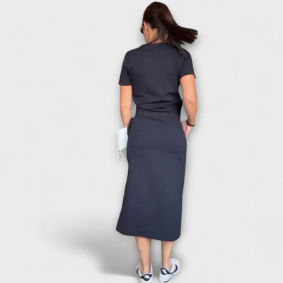 Danielle - Elegantes V-Ausschnitt-Top mit passendem Rock