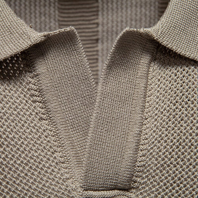 Klassisches Möwenkragen Polohemd