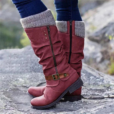 Damen Winter Stiefel | Casual hoch mit Absatz