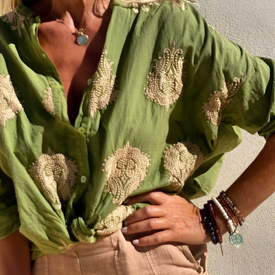 Simone™ | Schicke Bluse im Ibiza-Stil