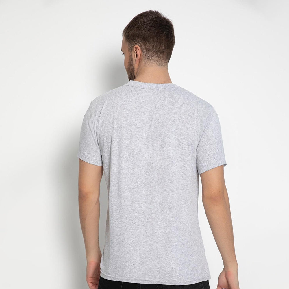 Set aus 10 Herren T- Shirts, 100% Baumwolle (strapazierfähig), Doppelkragen (verbreitert nicht), Reguläre Passform (komfortabel), GRAU (für jeden Stil)