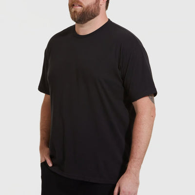 3er-Set Herren -T- Shirts (große Größen), 100 % Baumwolle (langlebig), Doppelkragen (weitet sich NICHT aus), normaler Schnitt (bequem), MEHRFARBIG (für jeden Stil)