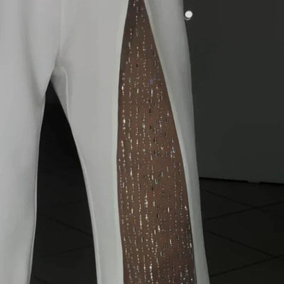 Azlina – Jumpsuit Mit Einer Schulter Und Ausgestelltem