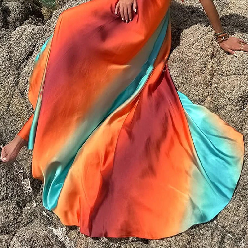 Livia - Sonnenuntergang-Maxikleid