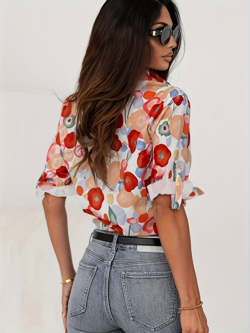 Mille - SommerChic Blumenmuster Bluse
