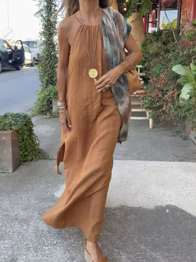 Eva - elegantes schwarzes maxikleid