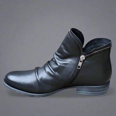 Sighild | Exquisite Lederstiefel mit Reißverschluss