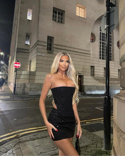 Camila | Pailletten-Zweiteiler – Glamour trifft auf modernen Chic