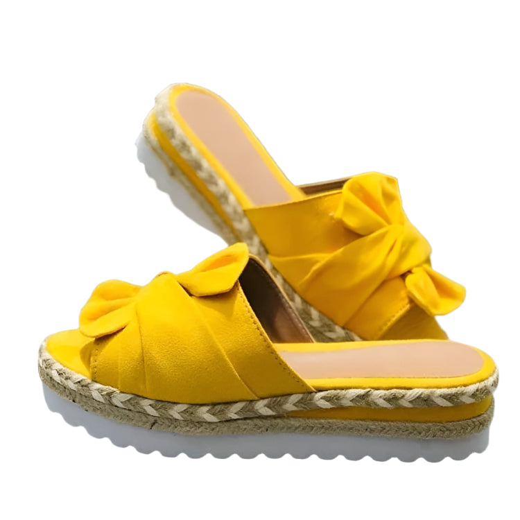 Samantha - Lässige Keilsandalen mit Schleifen