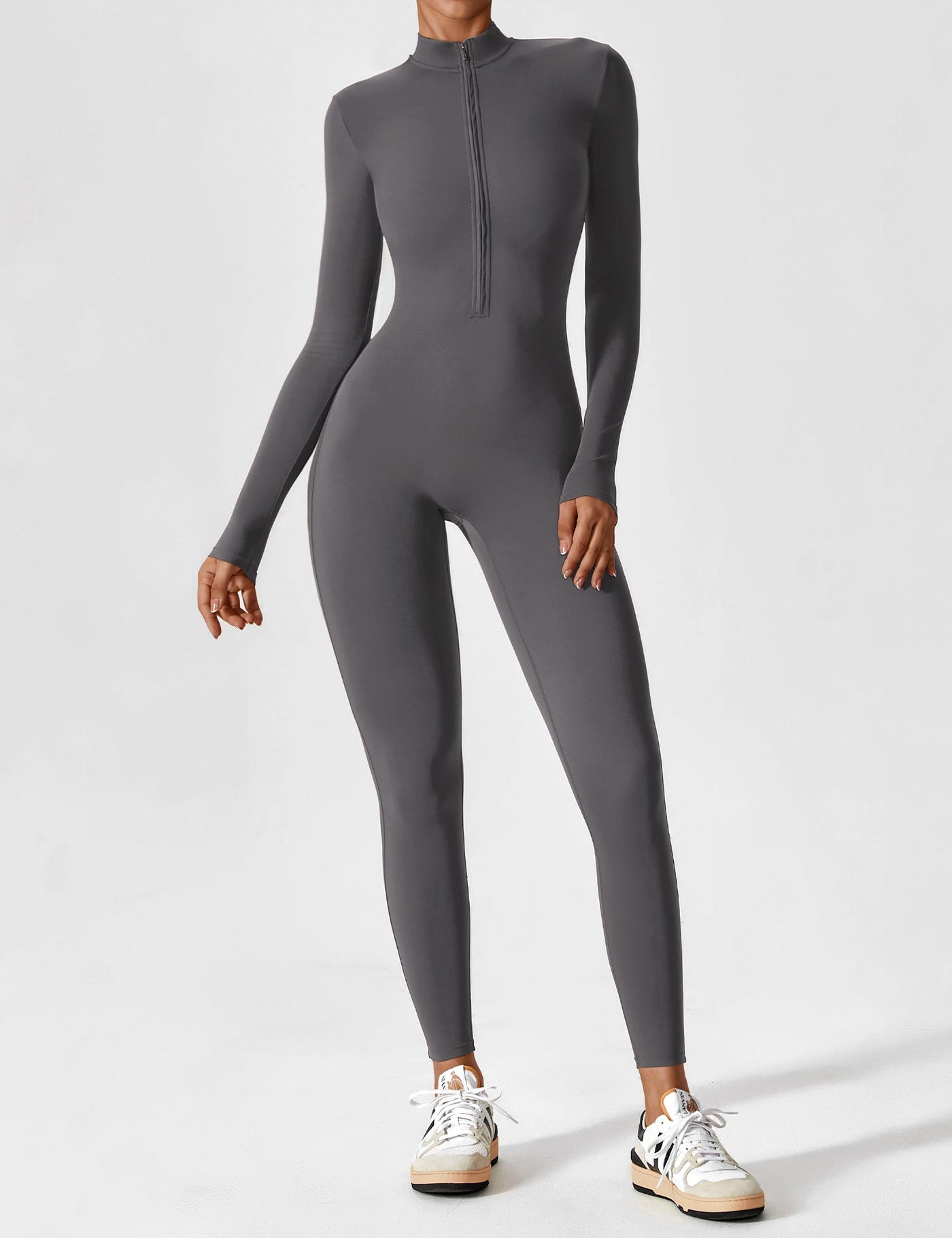 Lina | Nahtloser Full-Zip Bodysuit