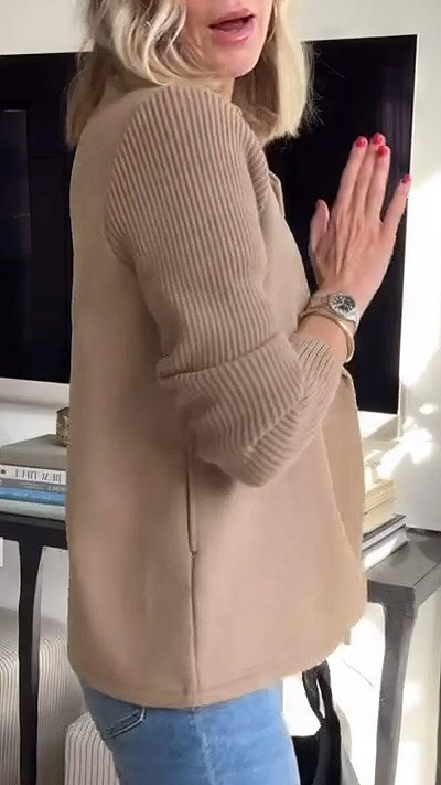 CLAIRE | Patchwork-Strickjacke